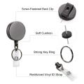 Retractable Badge Holder Reel Clip 3 Pack,snap Hook Ring Key Chain