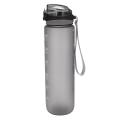 1000ml Water Bottle with Time &straw Large Wide Mouth Leakproof D