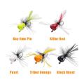 15pcs Fly Fishing Poppers,topwater Fishing Lures Bass Popper Flies