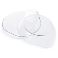 50pcs Disposable Plastic Dessert Plate Trial Bowl Circular Plate