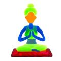 2pcs Yoga Ornament Resin Molds Yoga Coaster Silicone for Diy Home D