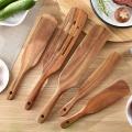 Wooden Spurtles Set(10pcs) - Non Stick Cookware for Stirring & Mixing