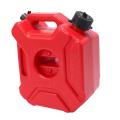 Motorcycle Red 3l Backup Fuel Tank Plastic Petrol Tanks Canister Atv