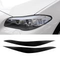 For Bmw 5 Series F10 F11 F18 Matte Black Headlights Eyebrow Cover