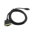 1.8m 1080p Type-c to Vga Data Cable for Laptop External Projector