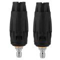2x Adjustable Pressure Washer Nozzle Tips,1/4 Inch Quick Connect Plug