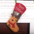 Christmas Stockings Santa Claus Snowman and Elk for Xmas Holiday , C
