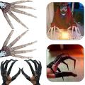 1pcs Halloween Articulated Finger Gloves Halloween Props Hand Model-3
