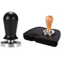 Coffee Tamper 58mm Stainless Steel Tool Set with Silicone Mat