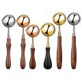 6 Pieces Wax Spoon Big Wooden Handle for Sealing Wax Stamp Envelope