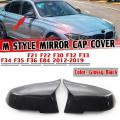 1 Pair Glossy Black Side Mirror Cover for -bmw F20 F21 F23 F87 M2 F30