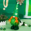 St Patrick's Day Handmade Gnome Plush for Holiday Ornaments, B