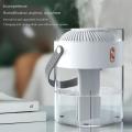 2.6l Air Humidifier Double Nozzle with Rgb Light Home Diffuser Black