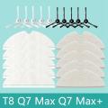 20pcs Washable Side Brush Mop Cloth for Roborock T8/q7 Max