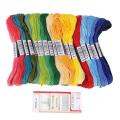 50 Skeins Embroidery Floss Cross Stitch Thread Bracelet with Needles