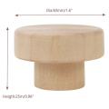20pcs Round Unfinished Wood Drawer Knobs 40mm Dia Wood Pulls