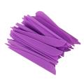 Arrows Vanes 4 Inch Plastic Feather Fletching 50 Pack(red)