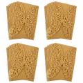 10pcs Carved Butterflies Invitation Card for Wedding: Golden Yellow