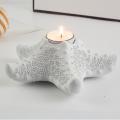 Resin Starfish Candlestick Cup Soft Crafts Decoration, D