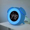 Bedside Sunrise Sunset Wake Up Light Digital Led Music Clock Table B