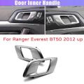 Left Car Interior Door Inner Handle for Ford Ranger Silver Grey