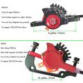 Poday 1pair Bike Front Rear Hydraulic Brake Bike Accessories Red