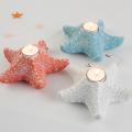 Resin Starfish Candlestick Cup Soft Crafts Decoration, D