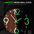 Luminous Wall Clock,12inch Wall Clocks for Indoor/outdoor Living Room