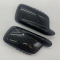 Side Wing Mirror Cover Rearview Mirror Caps For-bmw 7 Series E65 E66