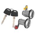 1 Set Front Left Right Door Lock Barrel & Keys for Mitsubishi L200