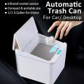 1.6 Gallon Mini Automatic Trash Can for Car Kitchen with Lid
