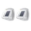 2pack Solar Fence Lights Outdoor Waterproof 8 Leds Wall Lights A