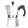 150ml European Style Moka Pot Espresso Coffee Pot Aluminum(silver)