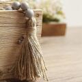 2pcs Wood Bead Garland with Tassels,farmhouse Rustic Country Decor