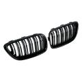 Grill Front Bumper Kidney Double Line Grille For-bmw M2 Gloss Black