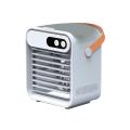 Portable Fan Mini Air Conditioner Purifier Humidifier Desktop (white)