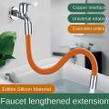 Flexible Hose Silicone Tube 360 Degree Water Tap Extension Hose 30cm