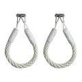 Nautical Rope Towel Holder Ring,with Metal Hook for Bathroom Decor