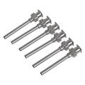 Stainless Steel Luer Lock Dispensing Needle Tip, 12 Gauge, 2.05mm Id X 2.8mm Od, 1" Length (pack Of