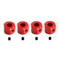 4pcs 5mm to 12mm Combiner Wheel Hub Hex Adapter for Wpl Rc Car,red