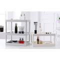Three Layer Storage Shelf Detachable Bathroom Kitchen Cabinet (gray)