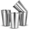 6pcs Stainless Steel Beer Cup Household Office Use Gargle Cup 350ml