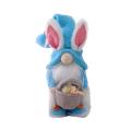 Easter Bunny Gnome Plush Elf Easter Day Decor Home Ornament Gift-b