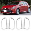 Car Abs Interior Door Handle Bowl Covers for Toyota Corolla Silver