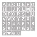 46-piece Letter Template Symbol Digital Craft Template,reusable C