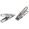 80 Pieces Of Stainless Steel Clothespin Metal Clip Socks Clothespin