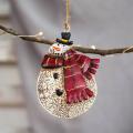Santa Clause Iron Pendants for Christmas Tree Decoration Kids Toys