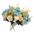 4 Bunches Of Artificial Flowers, for Wedding, Home Office and Party