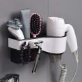 Adhesive Hair Dryer Holder No Drilling Wall Mount Hair Styling Tool