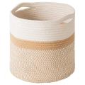 Hand Woven Flower Pot Basket Picnic Toys Storage Container -b